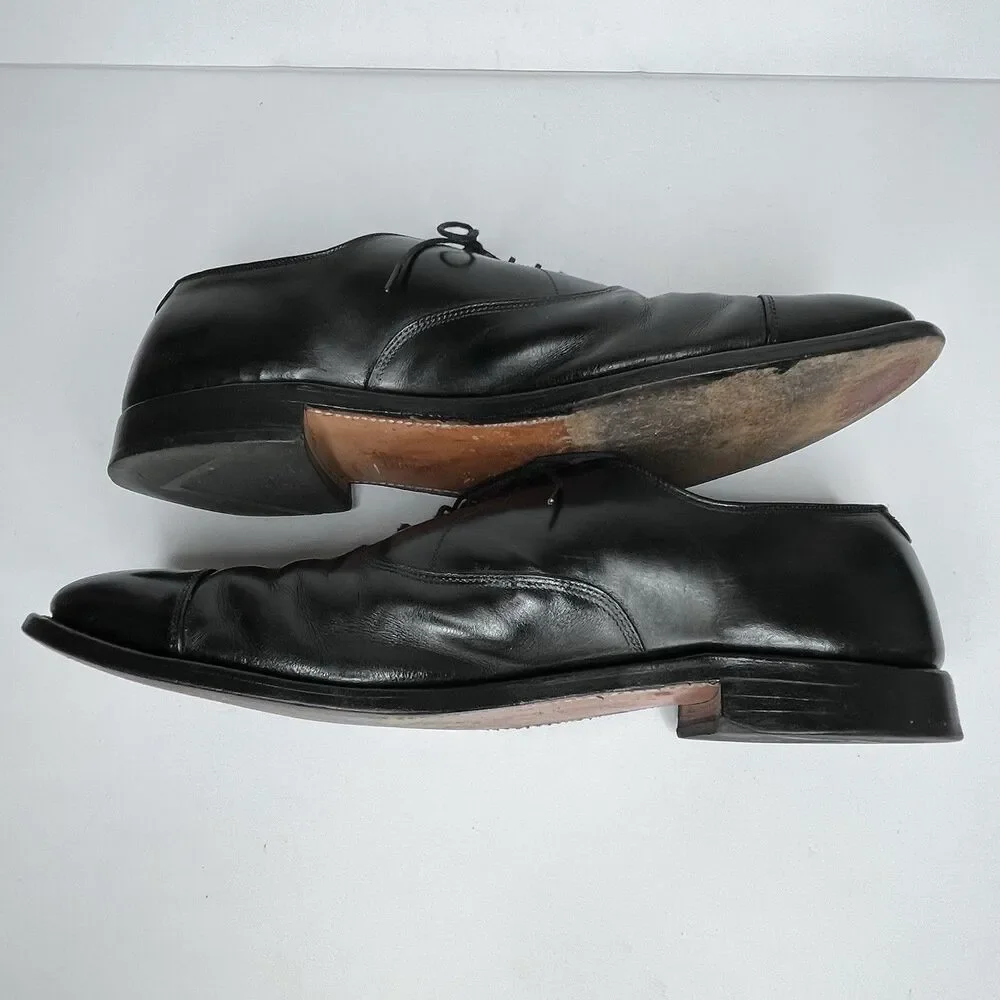 Allen Edmonds Park Avenue Cap-toe Oxford Black Dress Shoe Size 14 R